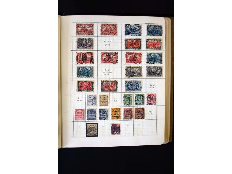 1872/1945, ungebrauchte und gestempelte Sammlung mit u.a. Bl.1, 2 (Randmängel), Dienst, Zusammendrucke etc.