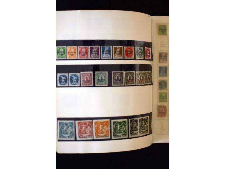 1872/1945, ungebrauchte und gestempelte Sammlung mit u.a. Bl.1, 2 (Randmängel), Dienst, Zusammendrucke etc.