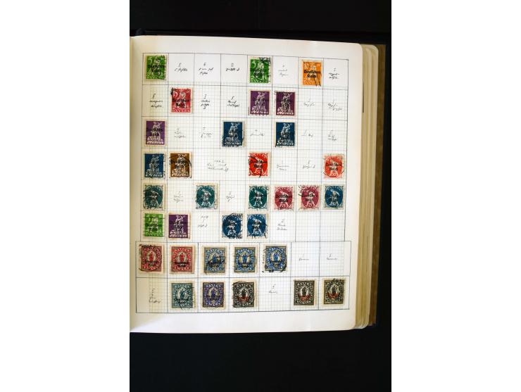 1872/1945, ungebrauchte und gestempelte Sammlung mit u.a. Bl.1, 2 (Randmängel), Dienst, Zusammendrucke etc.