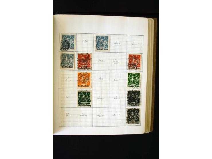 1872/1945, ungebrauchte und gestempelte Sammlung mit u.a. Bl.1, 2 (Randmängel), Dienst, Zusammendrucke etc.