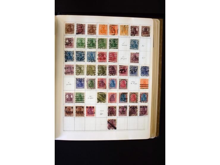 1872/1945, ungebrauchte und gestempelte Sammlung mit u.a. Bl.1, 2 (Randmängel), Dienst, Zusammendrucke etc.