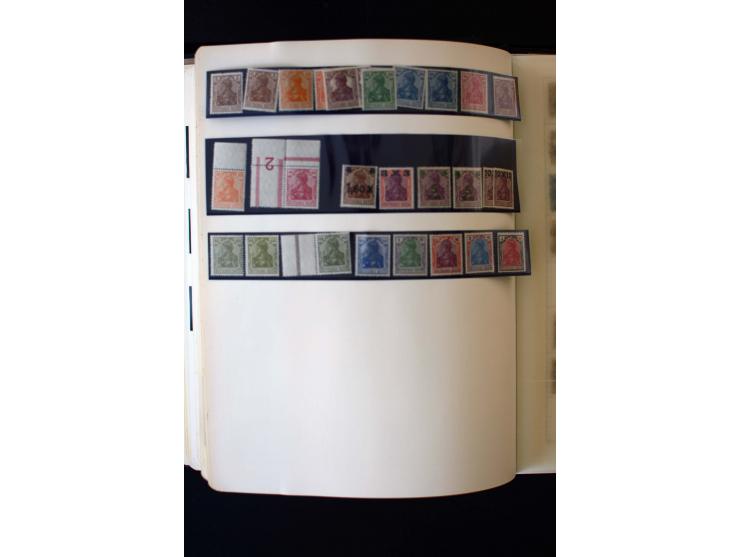 1872/1945, ungebrauchte und gestempelte Sammlung mit u.a. Bl.1, 2 (Randmängel), Dienst, Zusammendrucke etc.