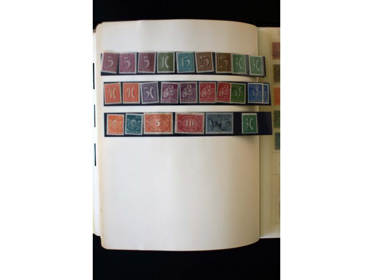 1872/1945, ungebrauchte und gestempelte Sammlung mit u.a. Bl.1, 2 (Randmängel), Dienst, Zusammendrucke etc.