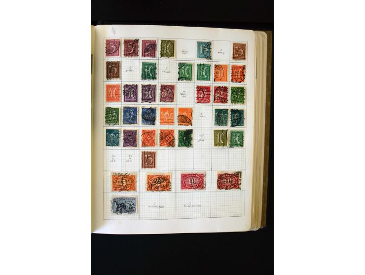 1872/1945, ungebrauchte und gestempelte Sammlung mit u.a. Bl.1, 2 (Randmängel), Dienst, Zusammendrucke etc.
