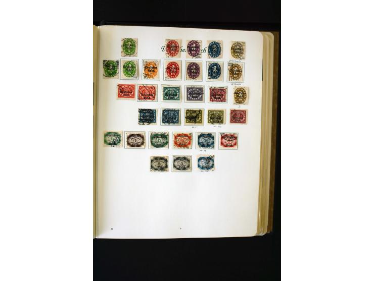 1872/1945, ungebrauchte und gestempelte Sammlung mit u.a. Bl.1, 2 (Randmängel), Dienst, Zusammendrucke etc.