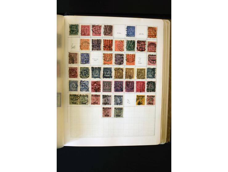 1872/1945, ungebrauchte und gestempelte Sammlung mit u.a. Bl.1, 2 (Randmängel), Dienst, Zusammendrucke etc.