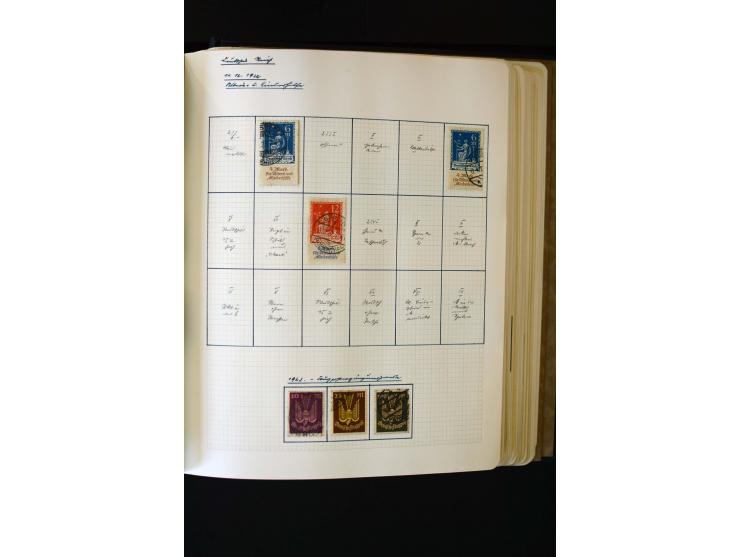 1872/1945, ungebrauchte und gestempelte Sammlung mit u.a. Bl.1, 2 (Randmängel), Dienst, Zusammendrucke etc.