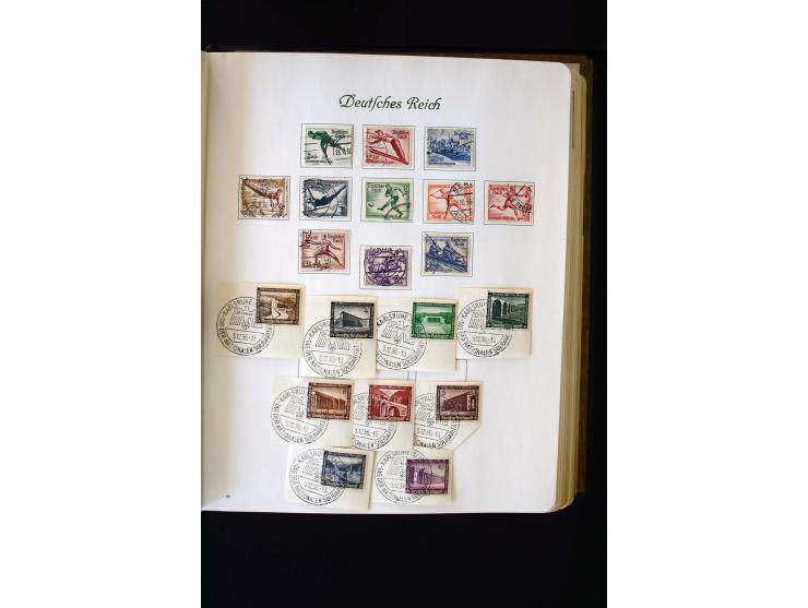1872/1945, ungebrauchte und gestempelte Sammlung mit u.a. Bl.1, 2 (Randmängel), Dienst, Zusammendrucke etc.