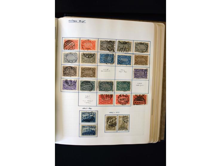 1872/1945, ungebrauchte und gestempelte Sammlung mit u.a. Bl.1, 2 (Randmängel), Dienst, Zusammendrucke etc.
