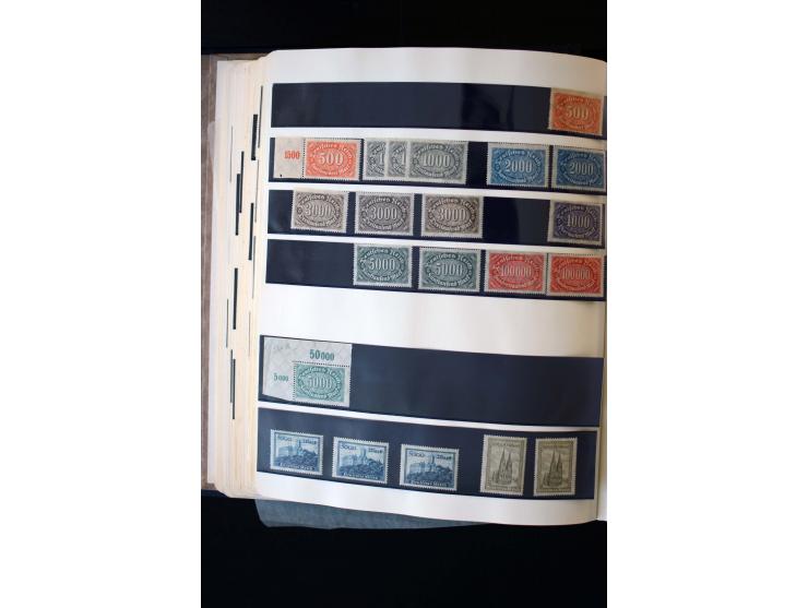 1872/1945, ungebrauchte und gestempelte Sammlung mit u.a. Bl.1, 2 (Randmängel), Dienst, Zusammendrucke etc.