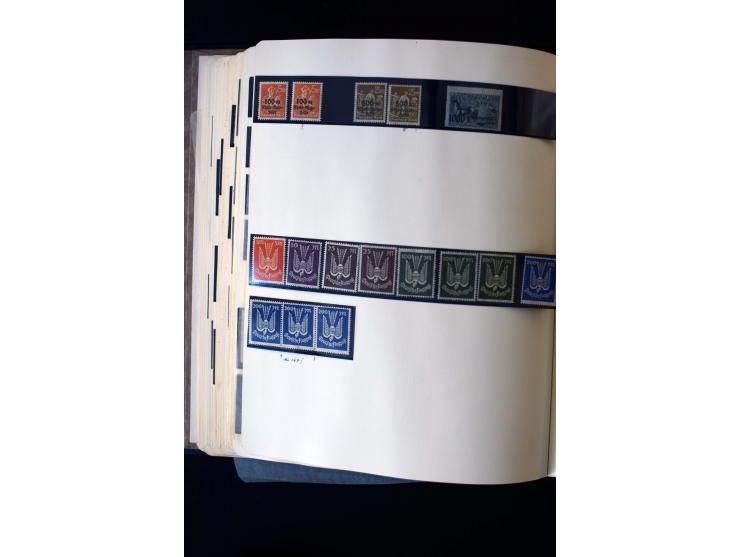 1872/1945, ungebrauchte und gestempelte Sammlung mit u.a. Bl.1, 2 (Randmängel), Dienst, Zusammendrucke etc.