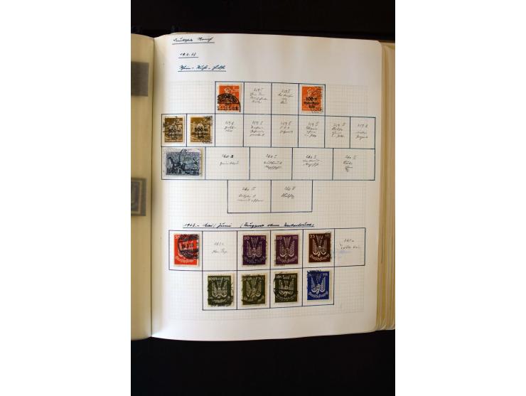 1872/1945, ungebrauchte und gestempelte Sammlung mit u.a. Bl.1, 2 (Randmängel), Dienst, Zusammendrucke etc.
