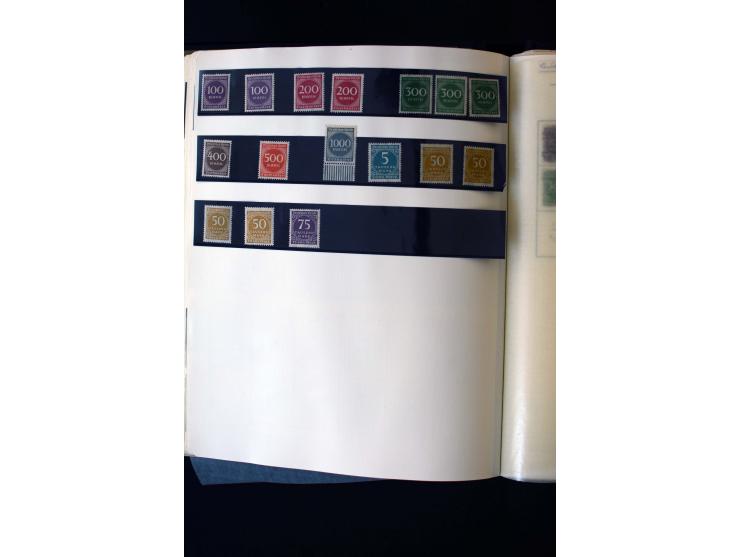 1872/1945, ungebrauchte und gestempelte Sammlung mit u.a. Bl.1, 2 (Randmängel), Dienst, Zusammendrucke etc.