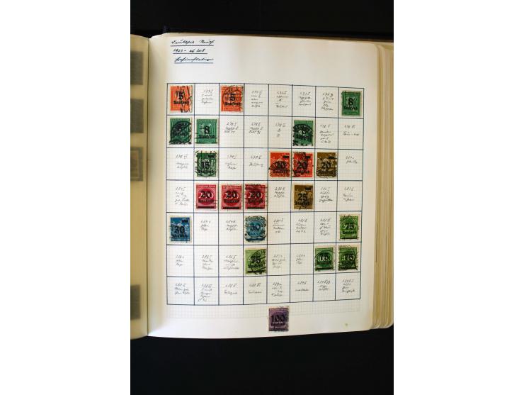 1872/1945, ungebrauchte und gestempelte Sammlung mit u.a. Bl.1, 2 (Randmängel), Dienst, Zusammendrucke etc.