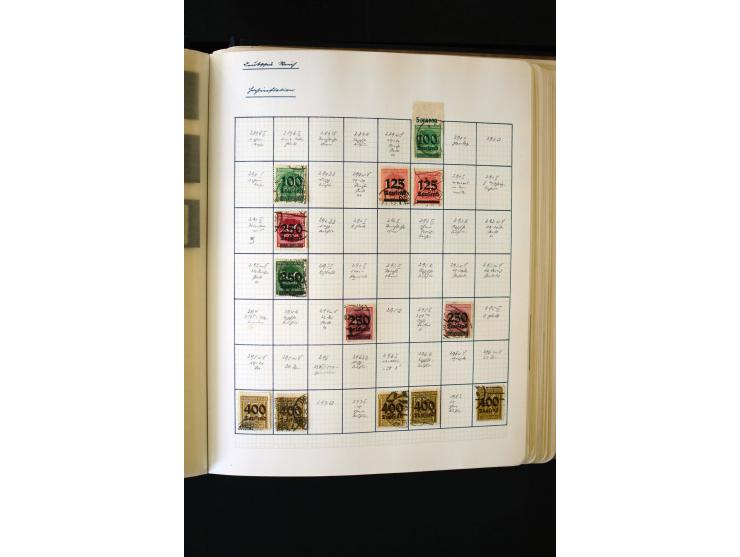 1872/1945, ungebrauchte und gestempelte Sammlung mit u.a. Bl.1, 2 (Randmängel), Dienst, Zusammendrucke etc.
