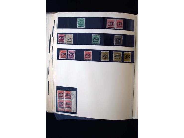 1872/1945, ungebrauchte und gestempelte Sammlung mit u.a. Bl.1, 2 (Randmängel), Dienst, Zusammendrucke etc.