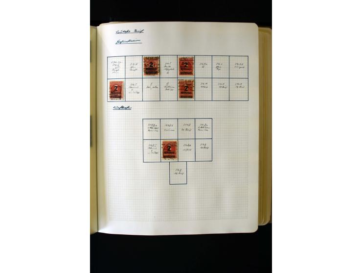 1872/1945, ungebrauchte und gestempelte Sammlung mit u.a. Bl.1, 2 (Randmängel), Dienst, Zusammendrucke etc.
