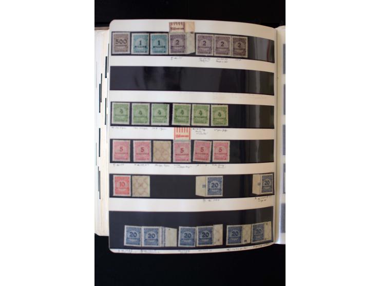 1872/1945, ungebrauchte und gestempelte Sammlung mit u.a. Bl.1, 2 (Randmängel), Dienst, Zusammendrucke etc.