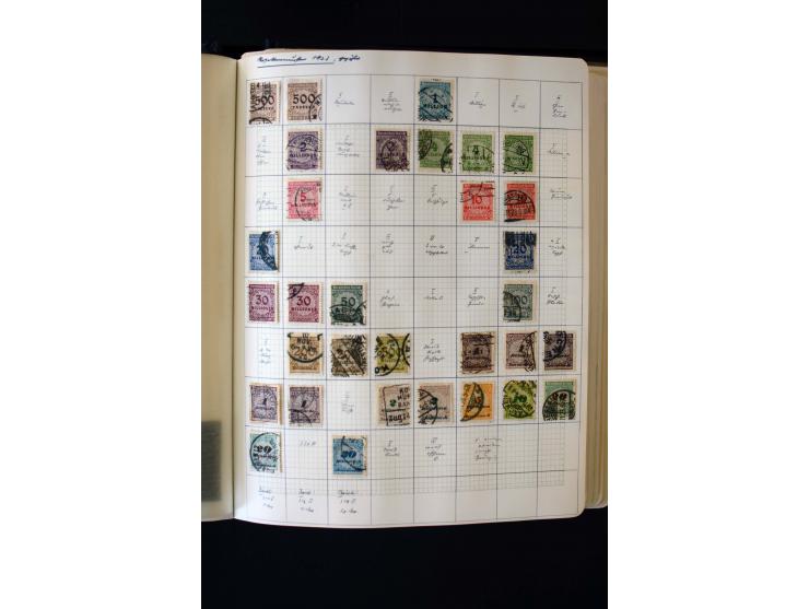 1872/1945, ungebrauchte und gestempelte Sammlung mit u.a. Bl.1, 2 (Randmängel), Dienst, Zusammendrucke etc.