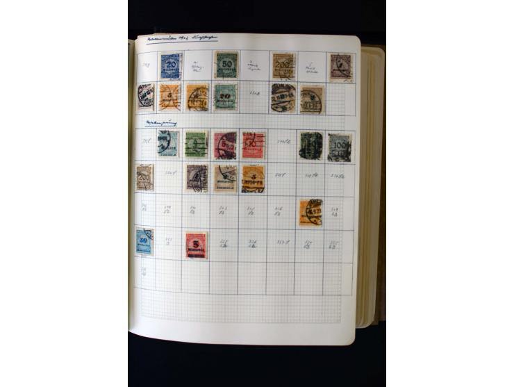 1872/1945, ungebrauchte und gestempelte Sammlung mit u.a. Bl.1, 2 (Randmängel), Dienst, Zusammendrucke etc.