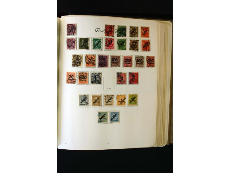 1872/1945, ungebrauchte und gestempelte Sammlung mit u.a. Bl.1, 2 (Randmängel), Dienst, Zusammendrucke etc.