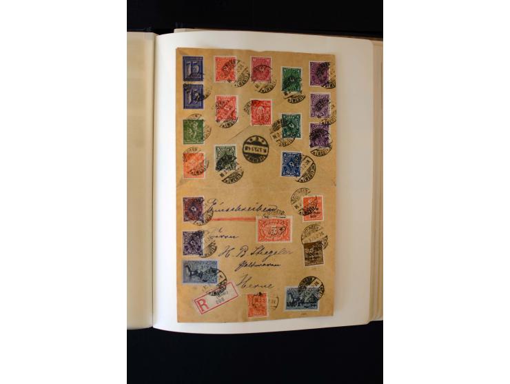 1872/1945, ungebrauchte und gestempelte Sammlung mit u.a. Bl.1, 2 (Randmängel), Dienst, Zusammendrucke etc.