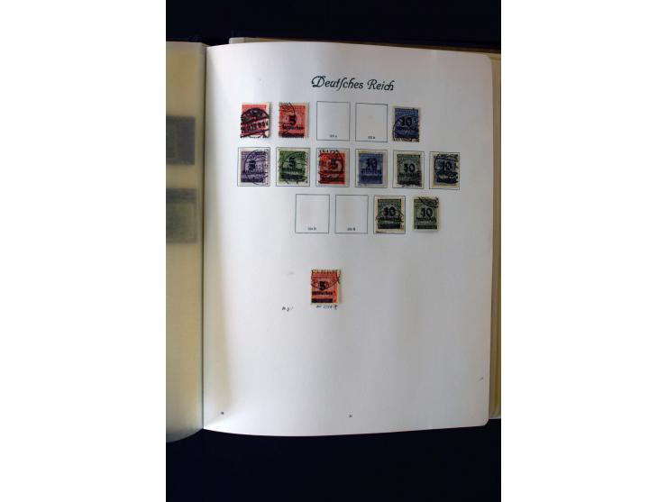 1872/1945, ungebrauchte und gestempelte Sammlung mit u.a. Bl.1, 2 (Randmängel), Dienst, Zusammendrucke etc.