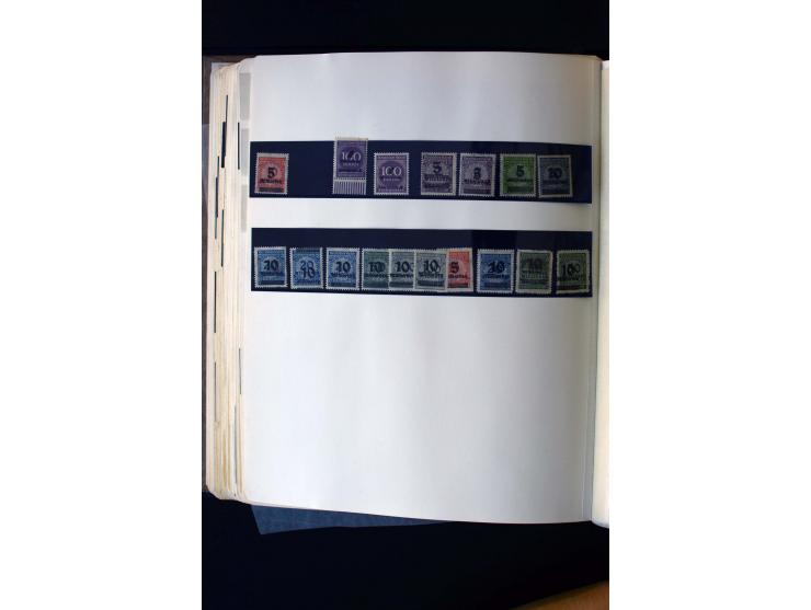 1872/1945, ungebrauchte und gestempelte Sammlung mit u.a. Bl.1, 2 (Randmängel), Dienst, Zusammendrucke etc.