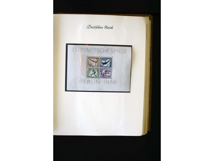 1872/1945, ungebrauchte und gestempelte Sammlung mit u.a. Bl.1, 2 (Randmängel), Dienst, Zusammendrucke etc.