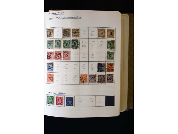 1872/1945, ungebrauchte und gestempelte Sammlung mit u.a. Bl.1, 2 (Randmängel), Dienst, Zusammendrucke etc.