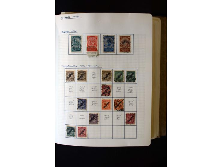 1872/1945, ungebrauchte und gestempelte Sammlung mit u.a. Bl.1, 2 (Randmängel), Dienst, Zusammendrucke etc.