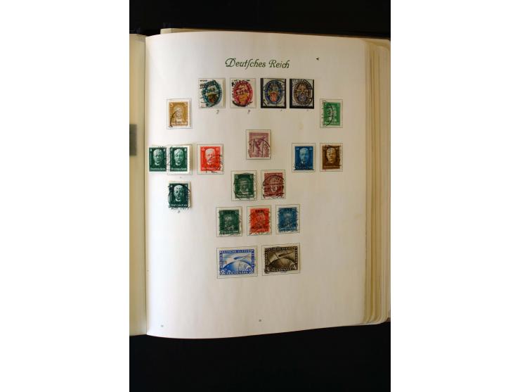 1872/1945, ungebrauchte und gestempelte Sammlung mit u.a. Bl.1, 2 (Randmängel), Dienst, Zusammendrucke etc.