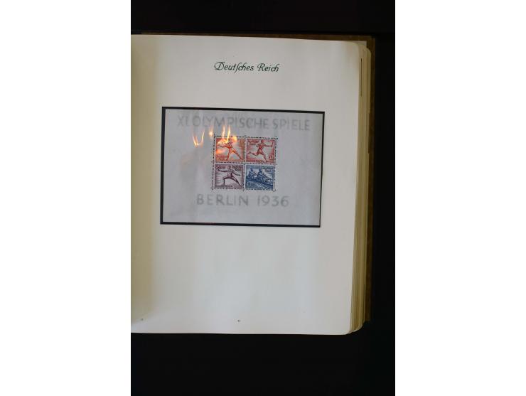 1872/1945, ungebrauchte und gestempelte Sammlung mit u.a. Bl.1, 2 (Randmängel), Dienst, Zusammendrucke etc.
