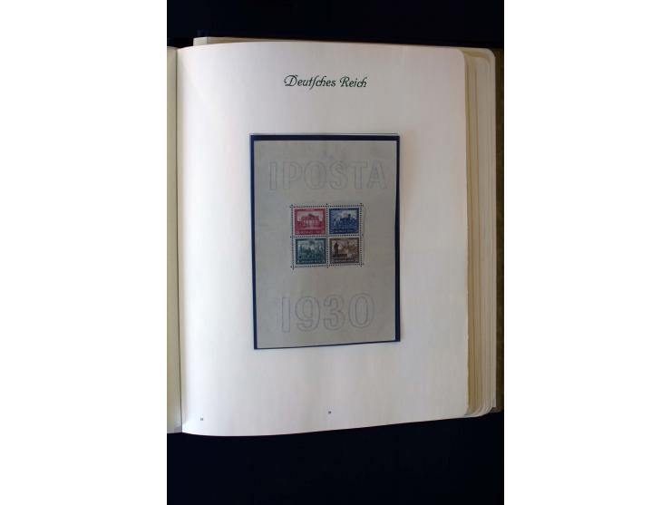 1872/1945, ungebrauchte und gestempelte Sammlung mit u.a. Bl.1, 2 (Randmängel), Dienst, Zusammendrucke etc.
