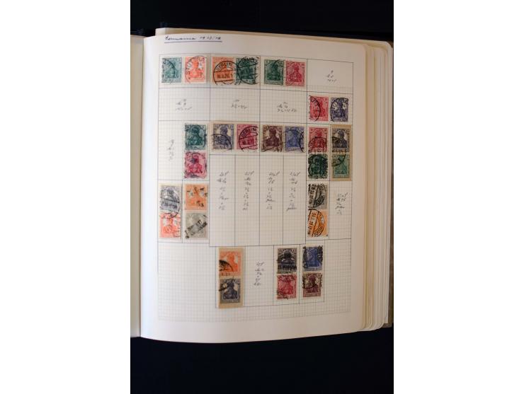 1872/1945, ungebrauchte und gestempelte Sammlung mit u.a. Bl.1, 2 (Randmängel), Dienst, Zusammendrucke etc.