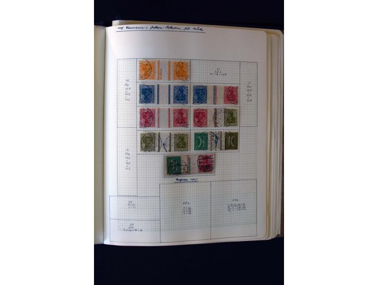 1872/1945, ungebrauchte und gestempelte Sammlung mit u.a. Bl.1, 2 (Randmängel), Dienst, Zusammendrucke etc.