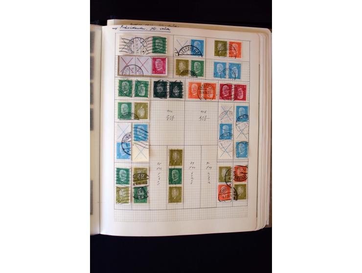 1872/1945, ungebrauchte und gestempelte Sammlung mit u.a. Bl.1, 2 (Randmängel), Dienst, Zusammendrucke etc.