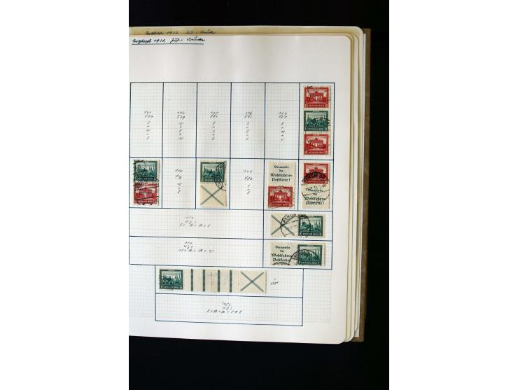 1872/1945, ungebrauchte und gestempelte Sammlung mit u.a. Bl.1, 2 (Randmängel), Dienst, Zusammendrucke etc.