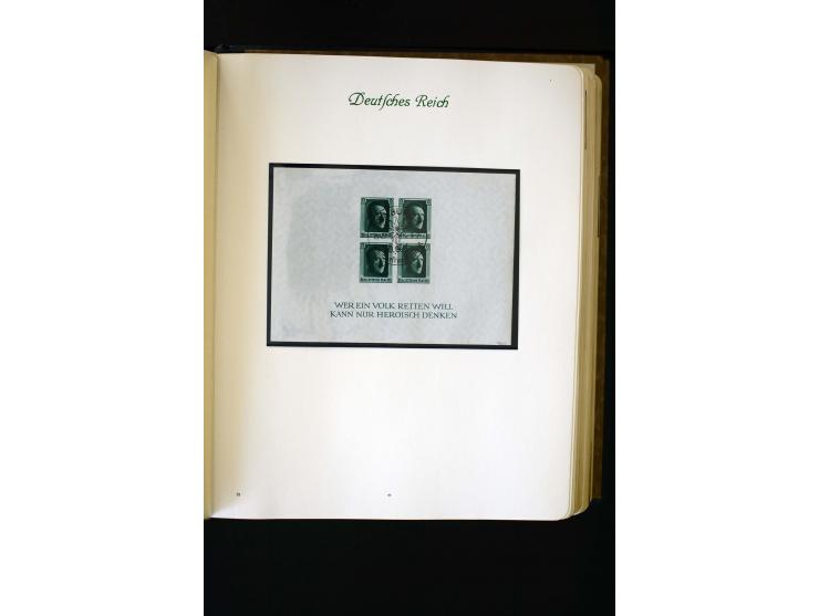 1872/1945, ungebrauchte und gestempelte Sammlung mit u.a. Bl.1, 2 (Randmängel), Dienst, Zusammendrucke etc.
