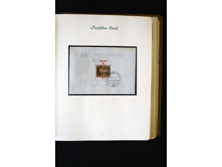 1872/1945, ungebrauchte und gestempelte Sammlung mit u.a. Bl.1, 2 (Randmängel), Dienst, Zusammendrucke etc.
