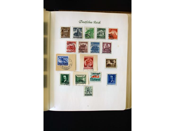 1872/1945, ungebrauchte und gestempelte Sammlung mit u.a. Bl.1, 2 (Randmängel), Dienst, Zusammendrucke etc.