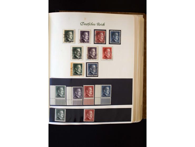 1872/1945, ungebrauchte und gestempelte Sammlung mit u.a. Bl.1, 2 (Randmängel), Dienst, Zusammendrucke etc.