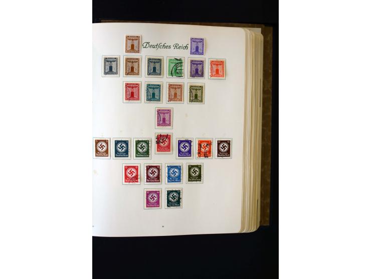 1872/1945, ungebrauchte und gestempelte Sammlung mit u.a. Bl.1, 2 (Randmängel), Dienst, Zusammendrucke etc.