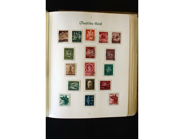 1872/1945, ungebrauchte und gestempelte Sammlung mit u.a. Bl.1, 2 (Randmängel), Dienst, Zusammendrucke etc.