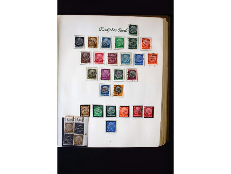 1872/1945, ungebrauchte und gestempelte Sammlung mit u.a. Bl.1, 2 (Randmängel), Dienst, Zusammendrucke etc.