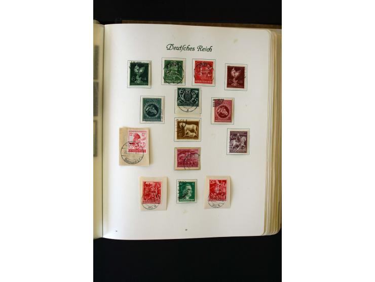 1872/1945, ungebrauchte und gestempelte Sammlung mit u.a. Bl.1, 2 (Randmängel), Dienst, Zusammendrucke etc.