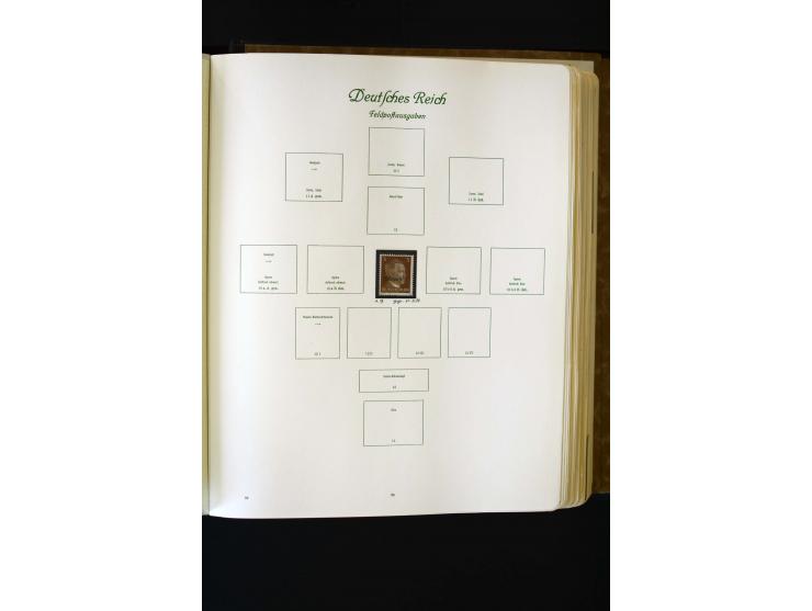 1872/1945, ungebrauchte und gestempelte Sammlung mit u.a. Bl.1, 2 (Randmängel), Dienst, Zusammendrucke etc.