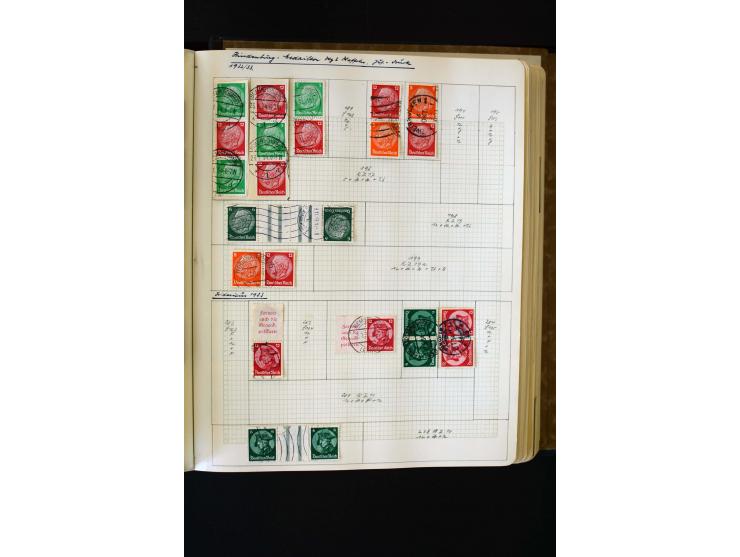 1872/1945, ungebrauchte und gestempelte Sammlung mit u.a. Bl.1, 2 (Randmängel), Dienst, Zusammendrucke etc.