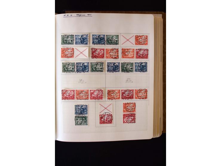 1872/1945, ungebrauchte und gestempelte Sammlung mit u.a. Bl.1, 2 (Randmängel), Dienst, Zusammendrucke etc.