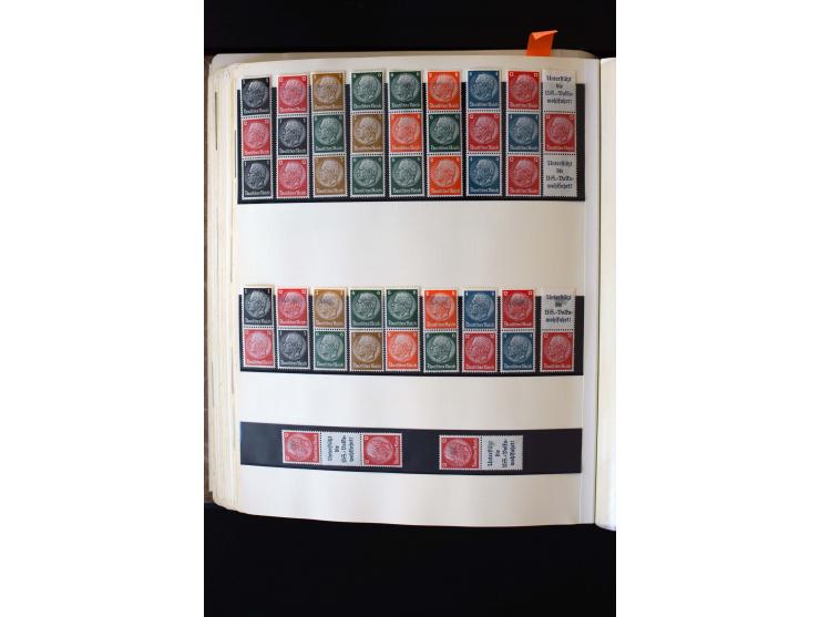 1872/1945, ungebrauchte und gestempelte Sammlung mit u.a. Bl.1, 2 (Randmängel), Dienst, Zusammendrucke etc.